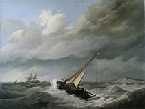 Segelschiffe vor der Küste, vor 1826