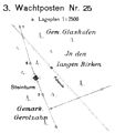 Lageplan des Wachturms Wp 7/25