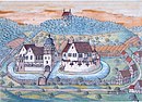 Wasserschloss Sanzenbach im 17. Jahrhundert