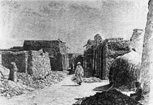 Straße in Timbuktu um 1895 (nach Dubois, Tombouctou la Mystérieuse)