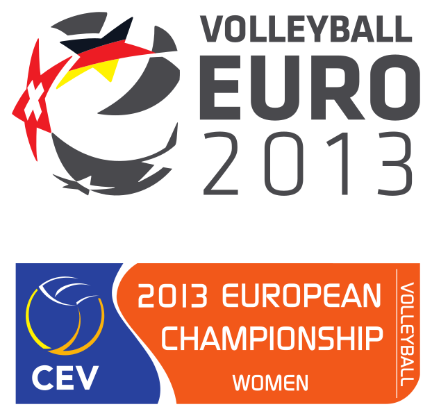 Datei:Volleyball-Europameisterschaft der Frauen 2013 Logo.svg