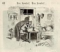 „Der Teufel! Der Teufel! Spukgeschichte in vier Bildern“, #4 („Fliegende Blätter“, 1884).
