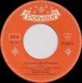 Label der Single Amadeo, ich will warten, 1957