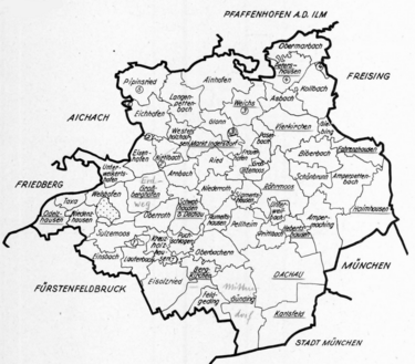 Landkreis Dachau: Geographie, Klima, Geschichte