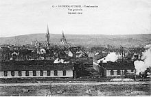 Ansicht des BW Kaiserslautern von der Gleisseite aus, Zustand ca. 1910