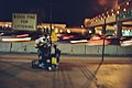ein Strassenmusiker am Grenzübergang San Diego/ Tijuana