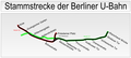 VERKEHR: Stammstrecke der Berliner U-Bahn