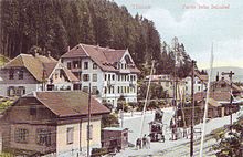 Bahnhof und Bären (Postkarte vor 1914)