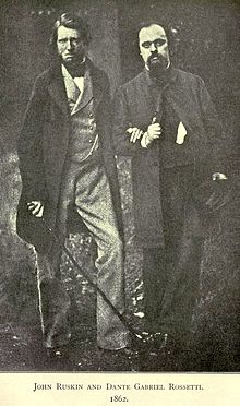 John Ruskin und Gabriel Dante Rossetti (1862)