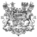 Wappen der Grafen Finck von Finckenstein: zwei Löwen