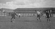 YB im Oktober 1900 auf dem Kasernenplatz gegen den FC Neuenburg