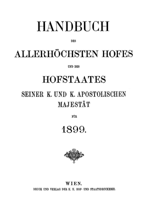 Liste Der K.u.k. Hoflieferanten 1899: K. und K. Kammer-Titel, K.und K. Hof-Titel, Anmerkungen
