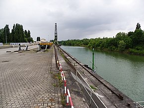 Quay in Misburg harbor