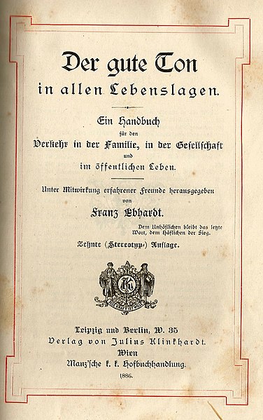 Datei:Ebhardt Der gute Ton 1886 Titel.jpg