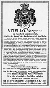 Margarinewerbung 1911