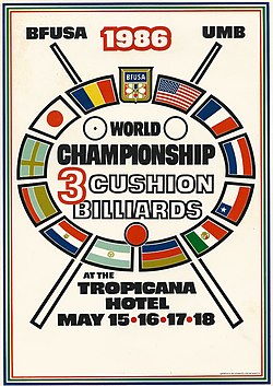 1986 Las Vegas Three Cushion World Championship Logo.jpg