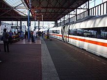 außerplanmäßiger ICE von Frankfurt (Main) Hauptbahnhof nach ’s-Hertogenbosch im Bahnhof Eindhoven Centraal