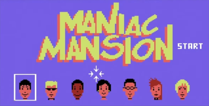 Αρχείο:Maniac Mansion Screenshot - Start Screen.png