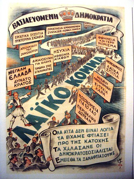 Αφίσα του Λαικού Κόμματος