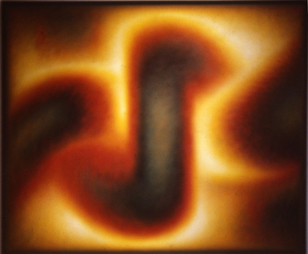 Frank Piatek, Glowing Forms, oil alkyd on canvas, 62" x 72", 1984. Frank Piatek Glowing Forms 1984.jpg