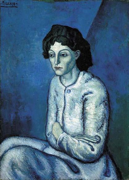 File:Pablo Picasso, 1901-02, Femme aux Bras Croisés, Woman with Folded Arms (Madchenbildnis), oil on canvas, 81 × 58 cm (32 × 23 in).jpg