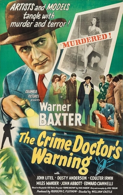 <i>Crime Doctors Warning</i> 1945 film by William Castle
