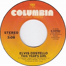 <span class="mw-page-title-main">This Year's Girl (song)</span> 1978 single by Elvis Costello and the Attractions
