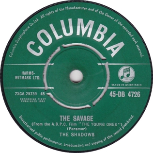 The Savage (song) 1961 single by the Shadows