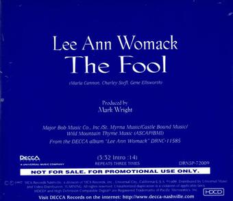 The Fool (Lee Ann Womack song) - Wikipedia