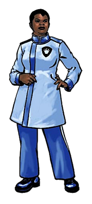 Amanda Waller as the White Queen in promotional art for Checkmate. Art by Jesus Saiz.