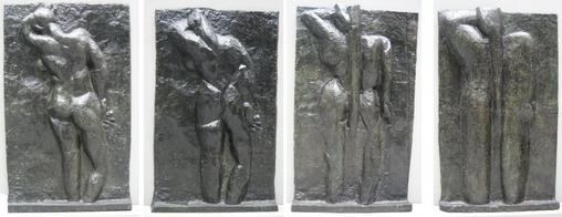 Henri Matisse, The Back Series, bronze, left to right: The Back I, 1908–09, The Back II, 1913, The Back III 1916, The Back IV, c. 1931, all Museum of Modern Art, New York City[35][36][37]