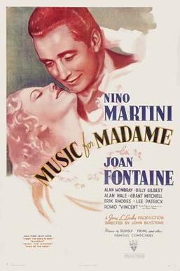 <i>Music for Madame</i> 1937 film by John G. Blystone