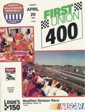 <span class="mw-page-title-main">1986 First Union 400</span> Seventh race of the 1986 NASCAR Winston Cup Series