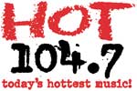 Hot 104.7 logo