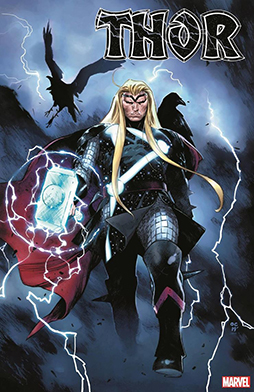 Cover of Thor vol. 6, #1 (January 2020), showing Thor's updated costume with visible Thurisaz rune. Art by Olivier Coipel.