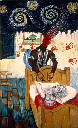 <i>Outsider</i> (painting) 1988 painting by Gordon Bennett