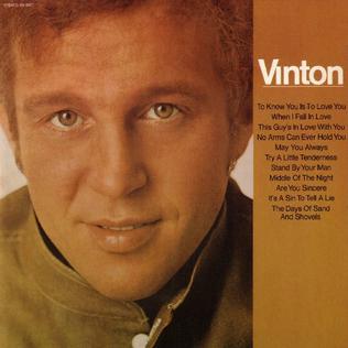 <i>Vinton</i> (album) 19th studio album of Bobby Vinton