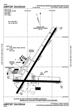 <span class="mw-page-title-main">Fayetteville Regional Airport</span> Airport in Fayetteville, North Carolina