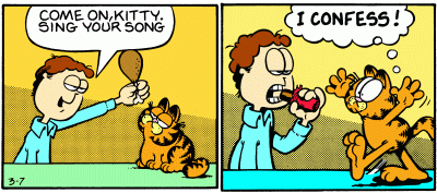 garfield without garfield comparison