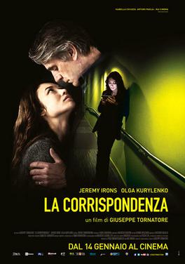 <i>The Correspondence</i> 2016 Italian romantic film written and directed by Giuseppe Tornatore