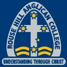 Руз Хилл Англикан колледжінің шыңы. Дереккөз: www.rhac.nsw.edu.au (Rouse Hill Anglican College веб-сайты)