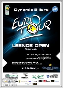 <span class="mw-page-title-main">2018 Leende Open</span> Tabletop billiards sporting event