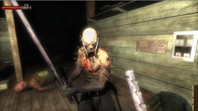 The player takes on an enemy in Condemned: Criminal Origins.