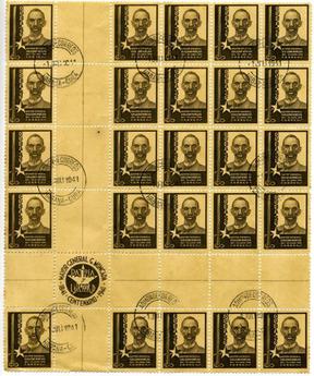 A 25 stamp centro de hoja (center of the sheet) from Cuba, 1941. CentroDeHoja-Bk25-Cuba1941.jpg