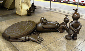 <i>Life Underground</i> Sculpture by Tom Otterness