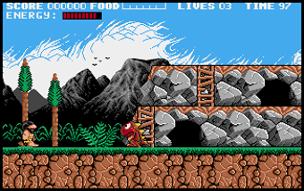 Prehistorik Amiga Gameplay Screenshot.png