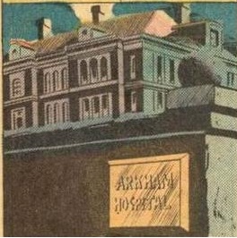 Arkham Hospital in Batman #258 (October 1974). Art by Irv Novick.