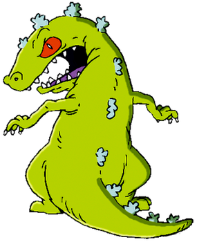 Reptar Nickelodeon Cartoon Character Rugrats Dinosaur T-Rex Laplander Beanie Hat 