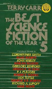 <i>The Best Science Fiction of the Year 5</i> 1976 anthology edited by Terry Carr