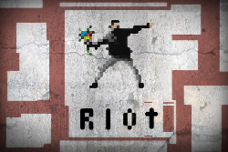 Riot is a 2019 indie video game about a riot simulator based on real events. The project started with an Indiegogo campaign in February 2014, which ended in a success. The game was released on December 6, 2017 for Steam's early access. The director of the game and previously an editor and cinematographer at Valve, Leonard Menchiari, has experienced riots personally and the game 